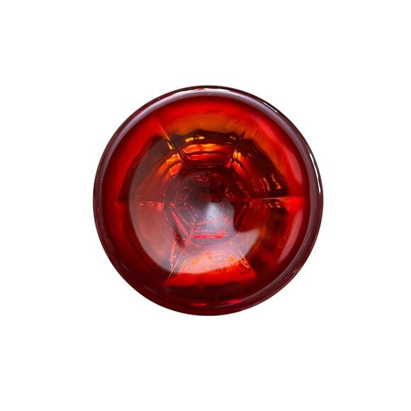 Vintage Noritake Perspective Amberina Wine Glass Goblet 4 7/8" Cadmium UV Glow - Picture 3 of 4